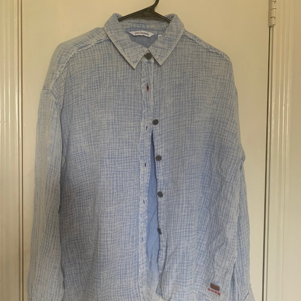 PLW Garment Dyed Beach Blouse - Cream